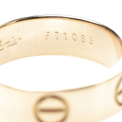 Cartier 18K Yellow Gold 5.5mm LOVE Ring 51 5.75 5 of 5