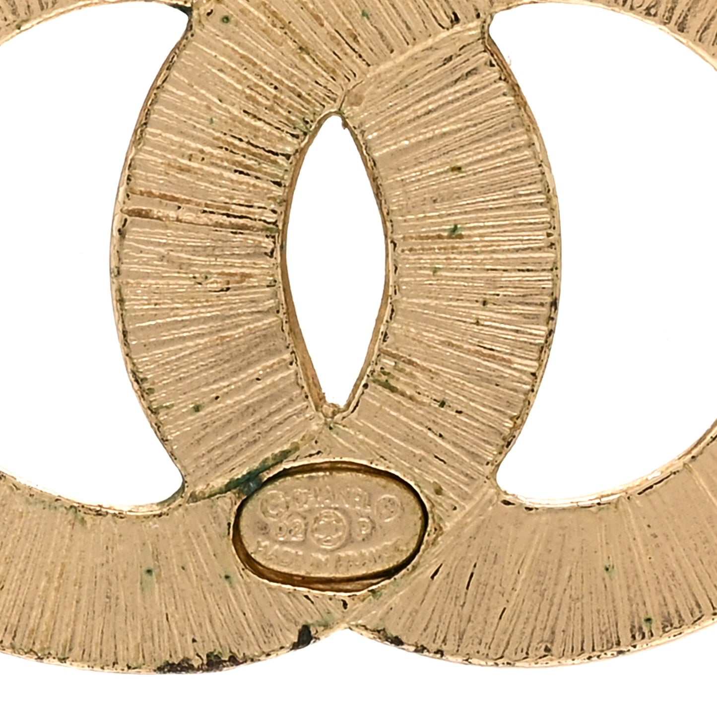 Pearl Crystal CC Double Chain Necklace Gold