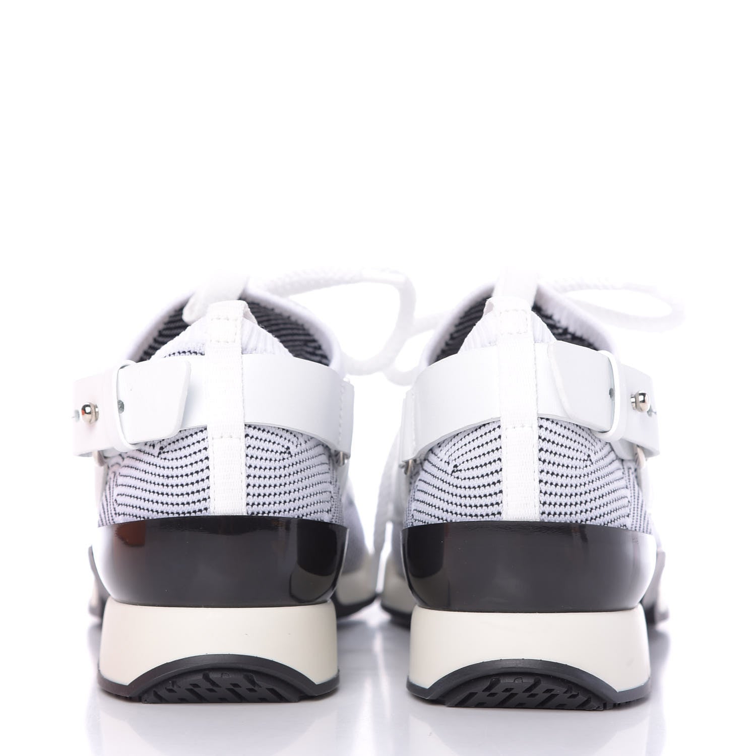 Hermes Calfskin Womens Athlete Sneakers 37 White Multicolor 7 of 10