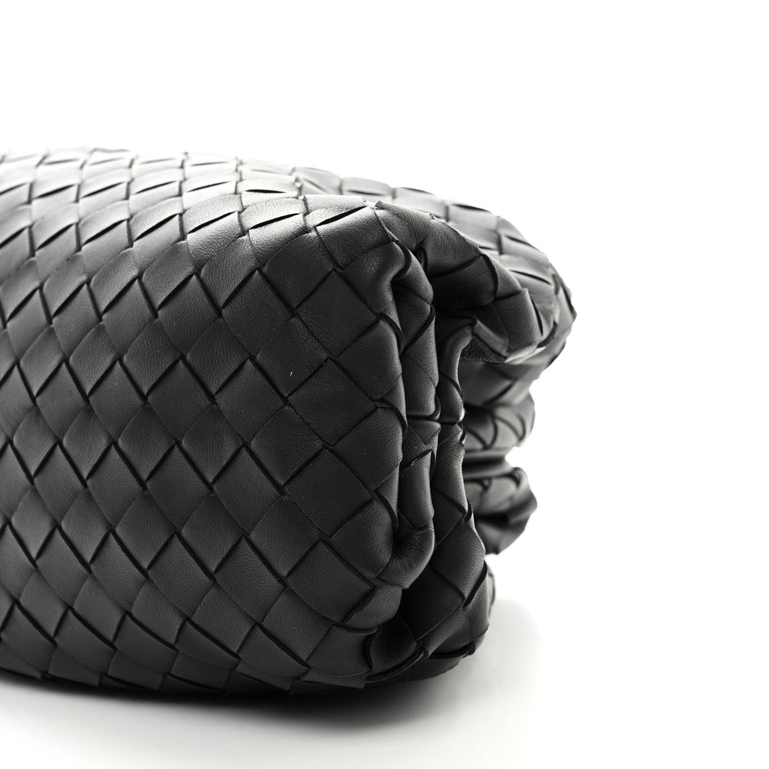 Bottega Veneta Nappa Maxi Intreccio The Pouch Oversized Clutch Black 9 of 10