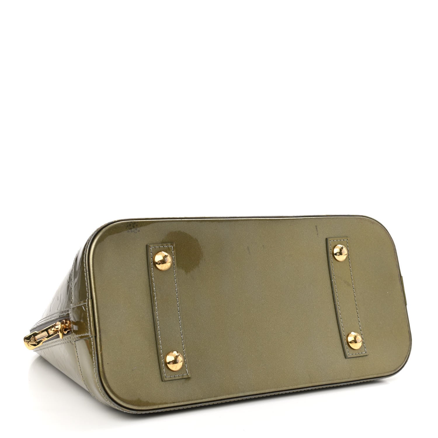 Louis Vuitton Vernis Alma PM Vert Bronze 4 of 14