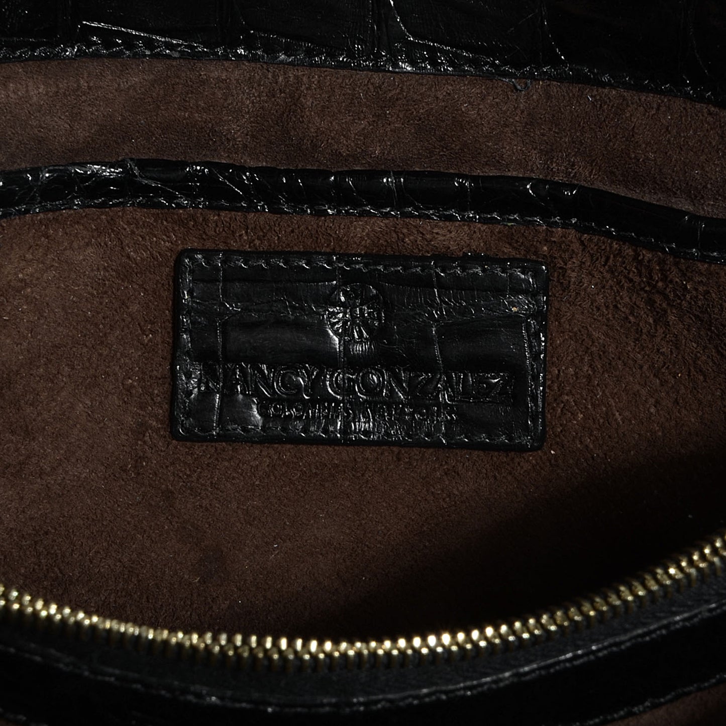 Crocodile Clutch Black