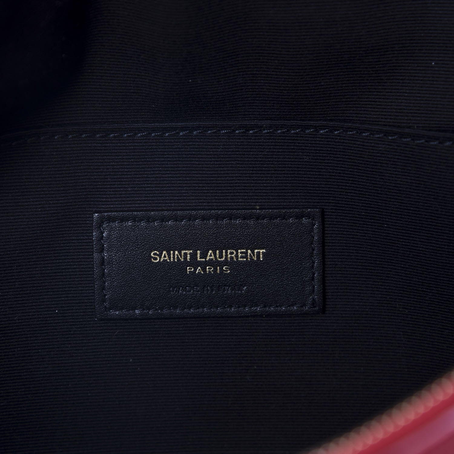 Saint Laurent Grain De Poudre Monogram Belt Bag Rouge Eros 8 of 11