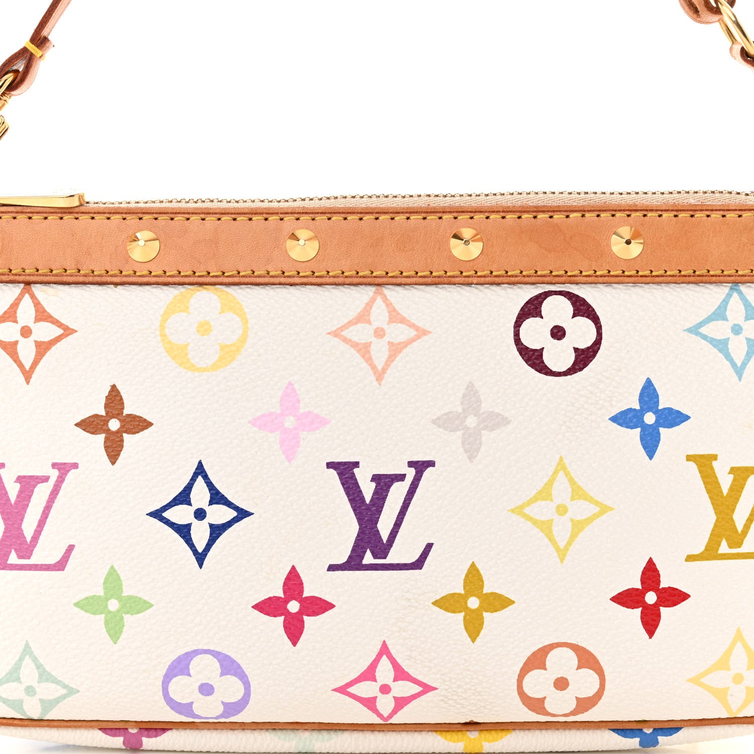 Louis Vuitton Monogram Multicolor Pochette Accessories White 7 of 11