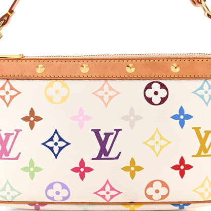 Louis Vuitton Monogram Multicolor Pochette Accessories White 7 of 11