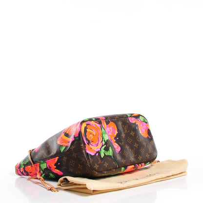 Louis Vuitton Monogram Roses Neverfull MM 4 of 8