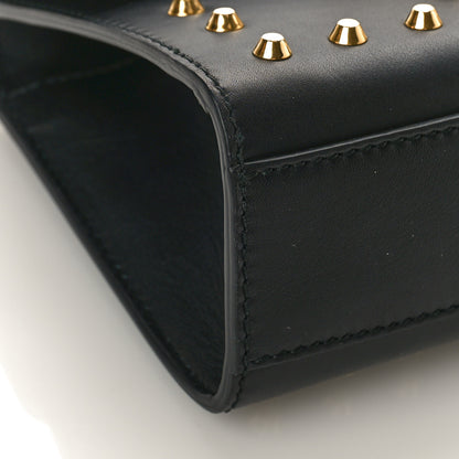 Gucci Calfskin Studded Small Padlock Shoulder Bag Black 8 of 9
