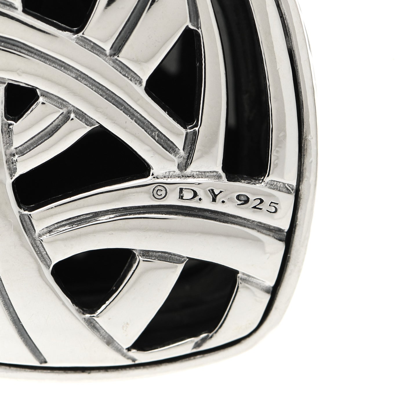 Sterling Silver Hematine 20mm Albion Enhancer Pendant