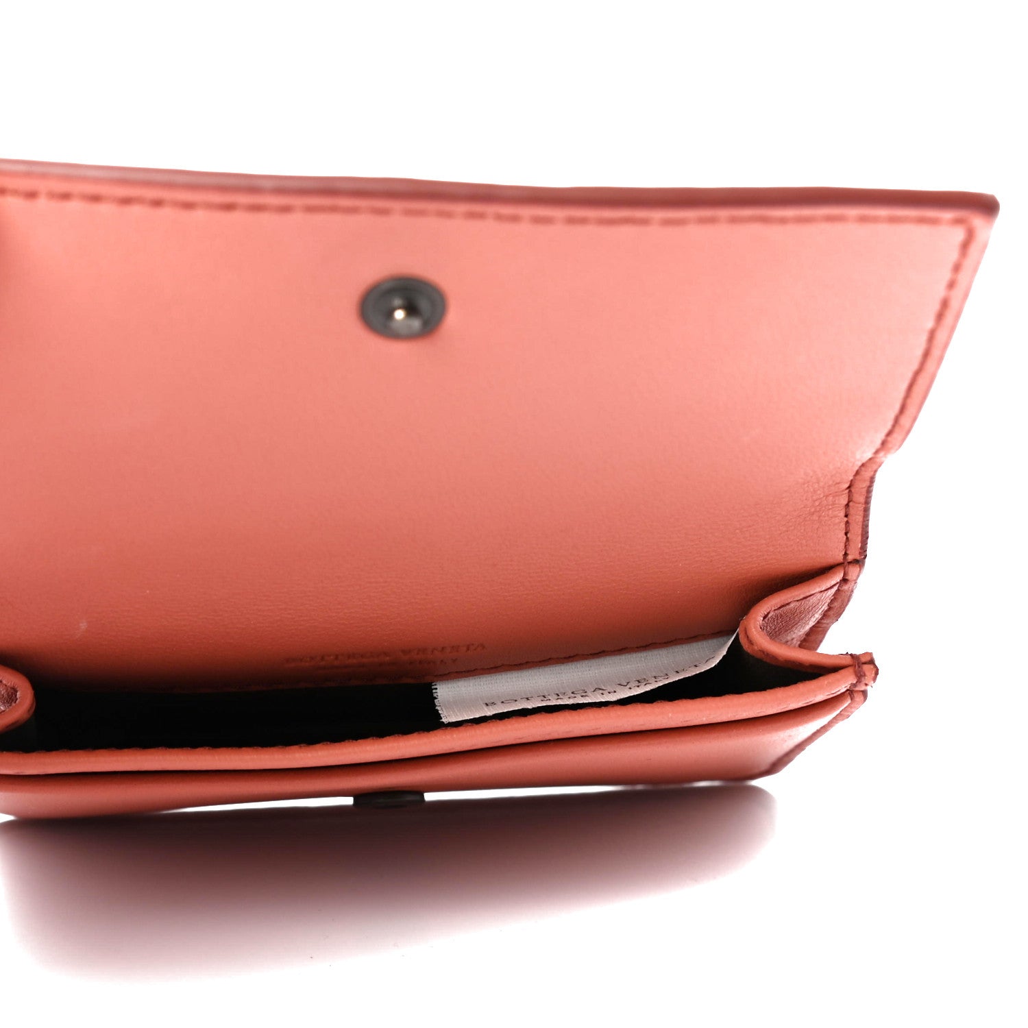 Bottega Veneta Nappa Intrecciato Butterfly Card Case Pink 4 of 4