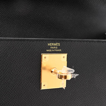 Hermes Epsom Kelly Sellier 28 Black 6 of 10