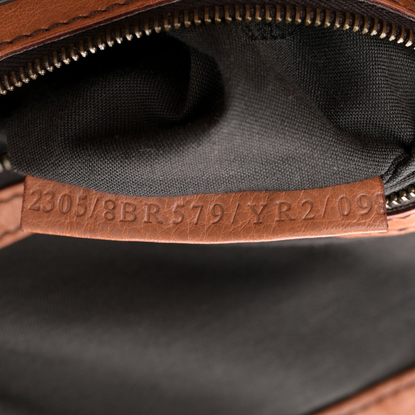 Grained Calfskin Doctor B Hobo Bag Cognac