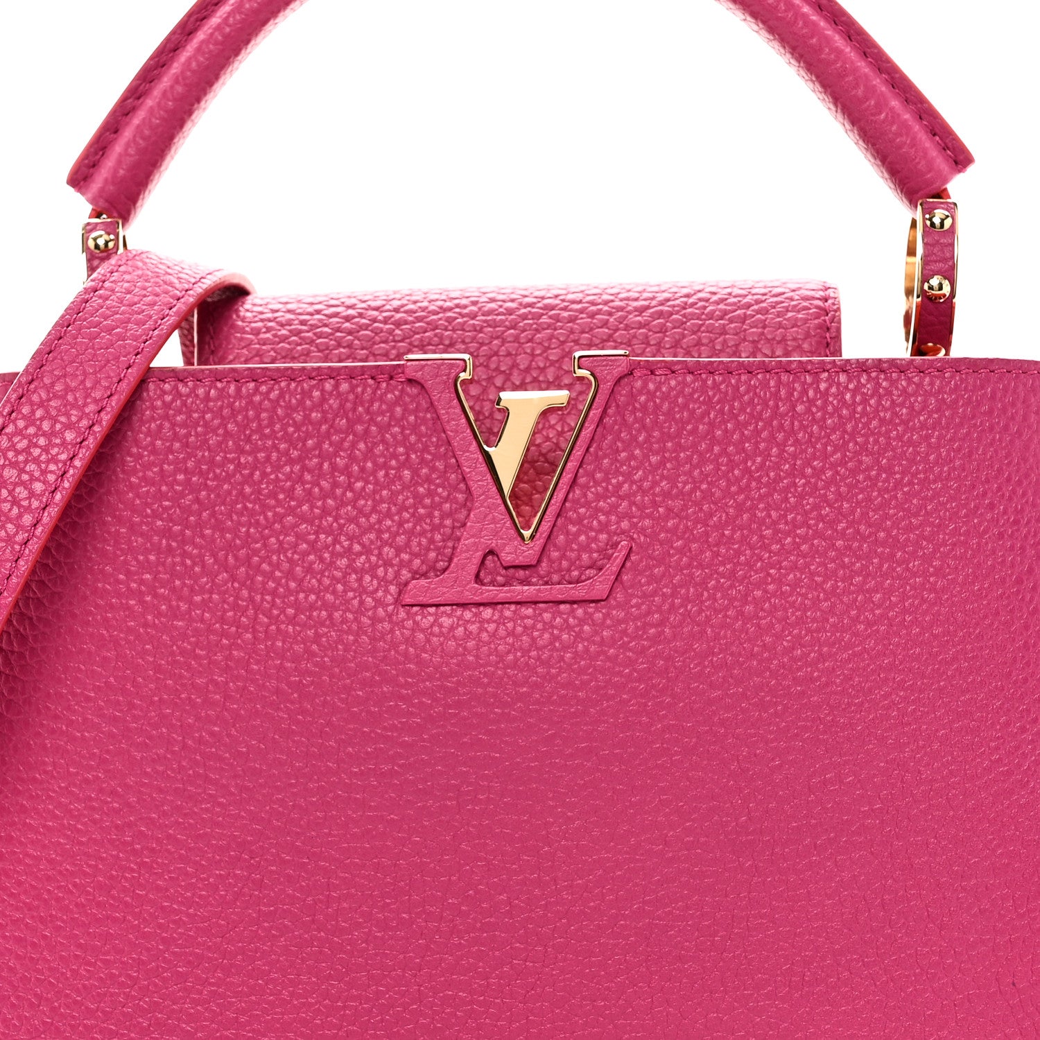Louis Vuitton Taurillon Capucines BB Hibiscus Poppy 7 of 9