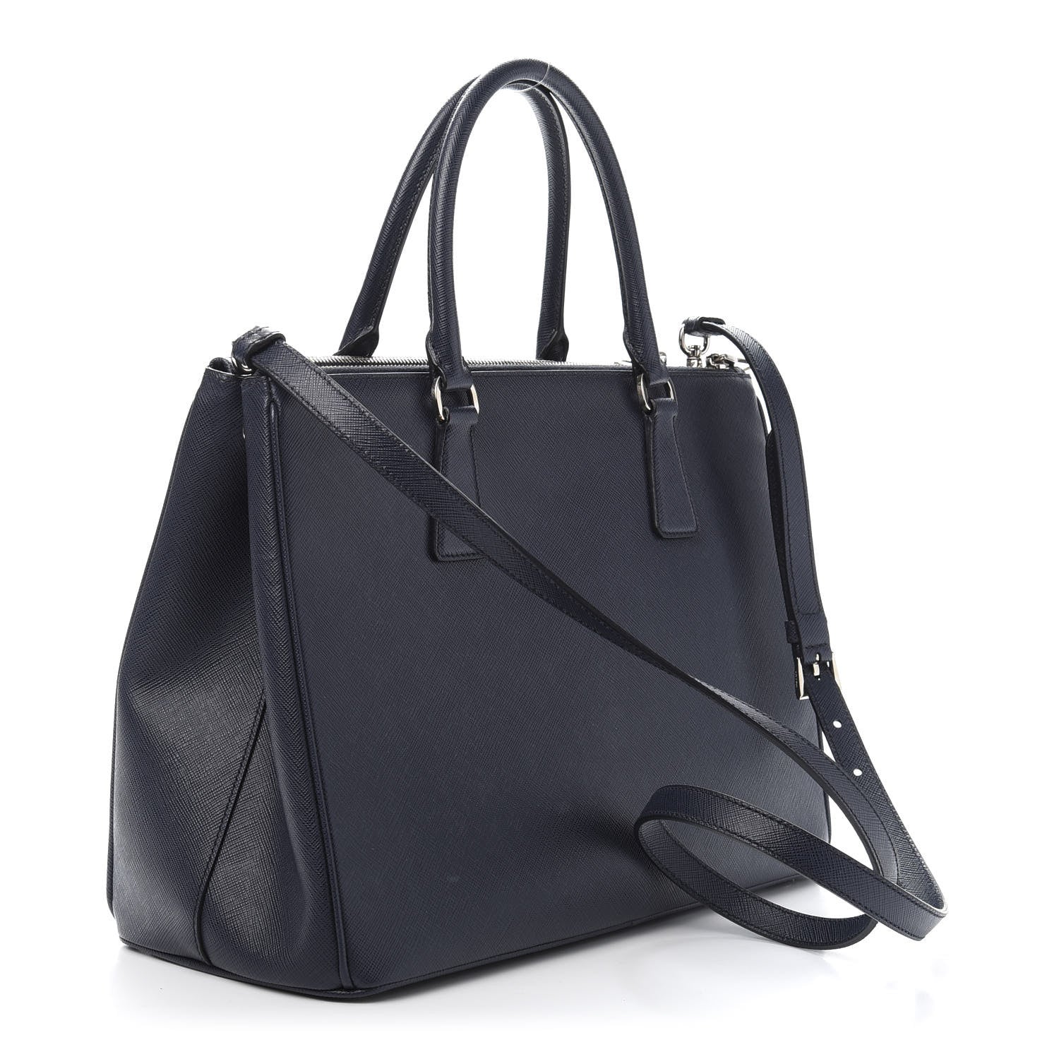 Prada Saffiano Medium Galleria Double Zip Tote Baltico 3 of 11
