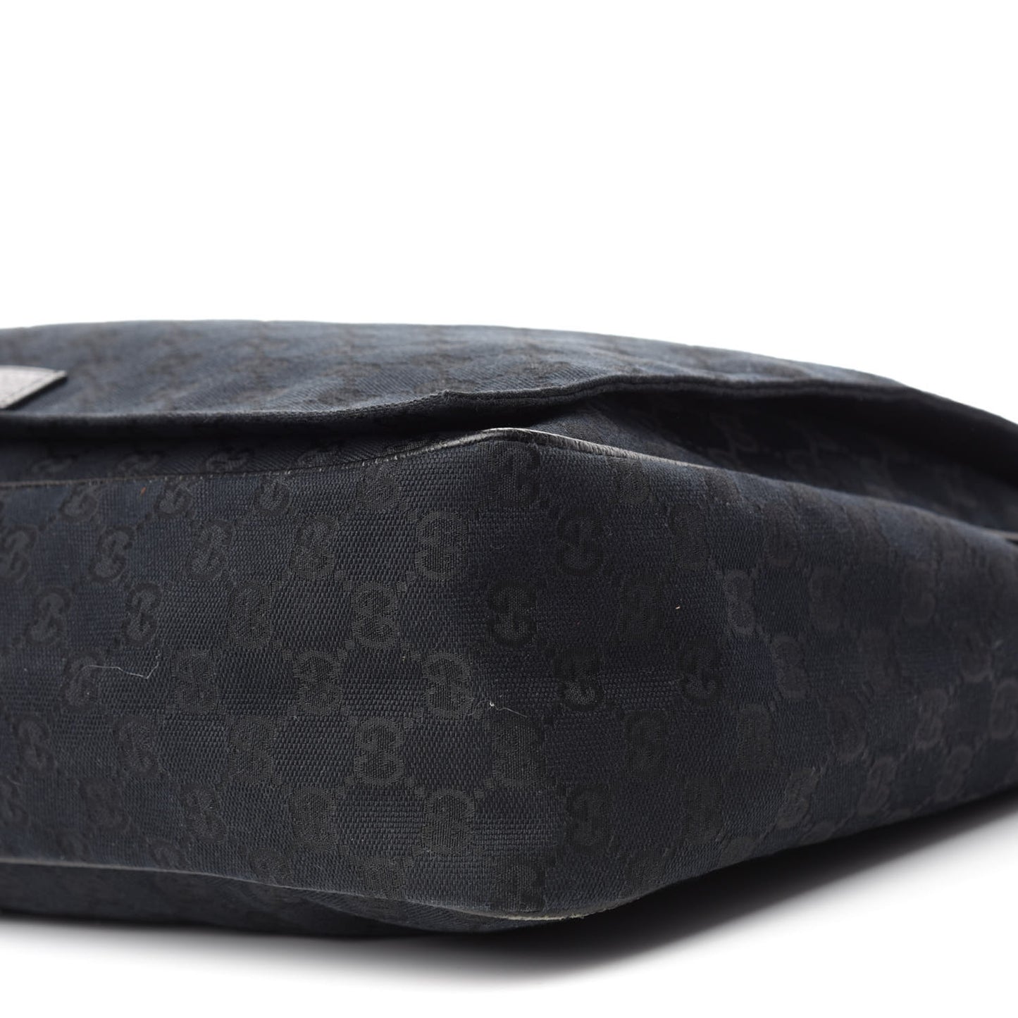 Monogram Large Flap Messenger Bag Black