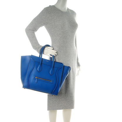 Celine Smooth Calfskin Mini Luggage Bright Blue 2 of 9