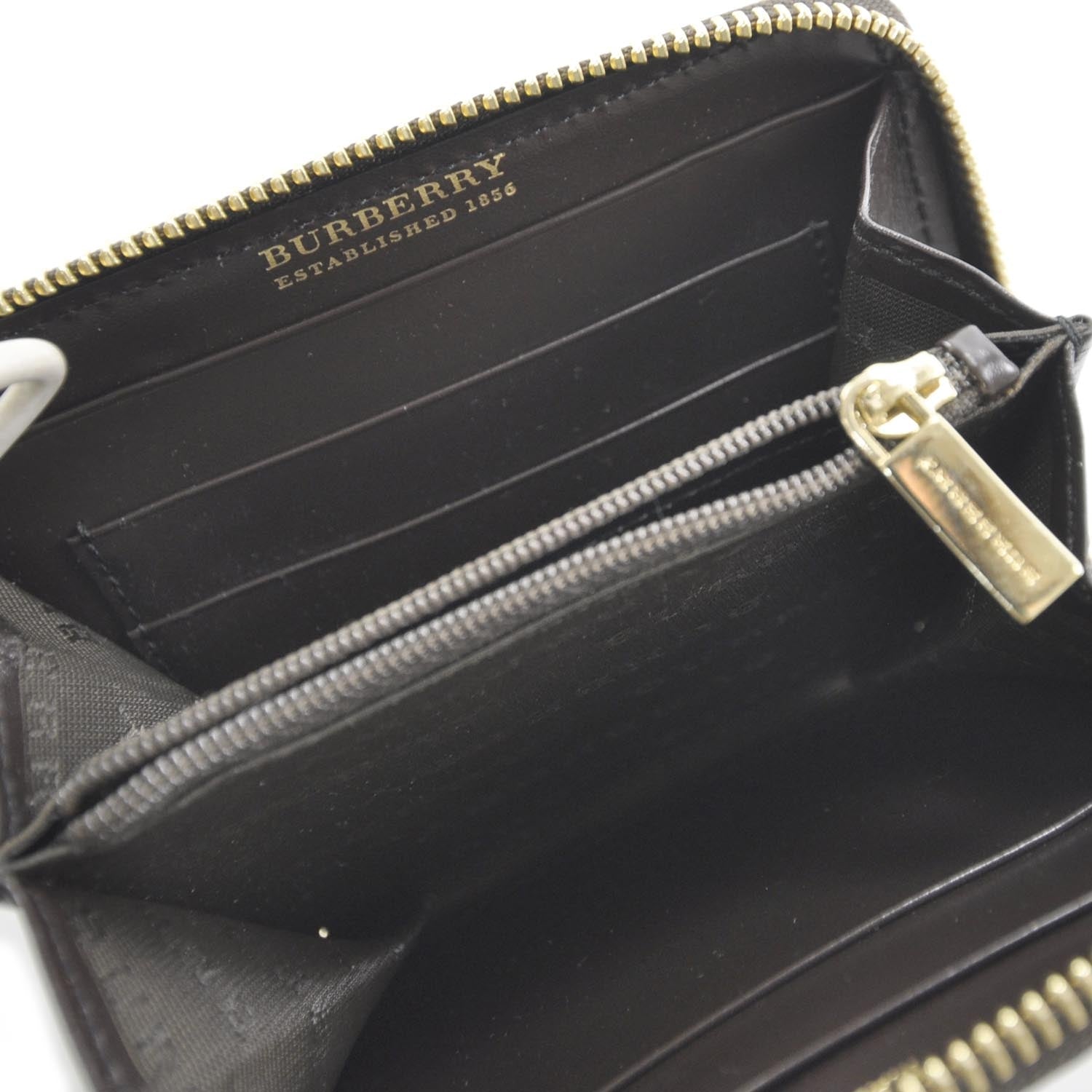 Burberry House Check Metal Stitch Compact Wallet 5 of 8