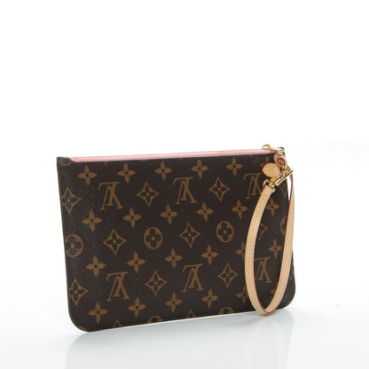 Louis Vuitton Monogram Neverfull MM GM Pochette Sugar Pink 3 of 6