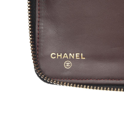 Chanel Caviar Quilted Large Zip Around Organizer Wallet Black 6 of 14