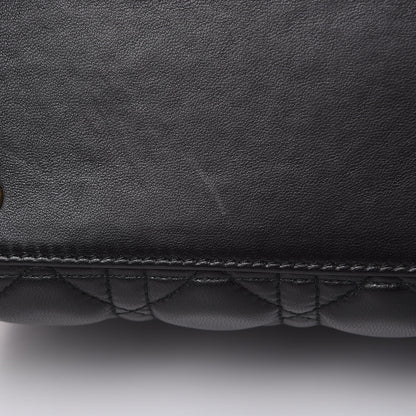 Christian Dior Lambskin Cannage Medium Lady Dior Black 10 of 12