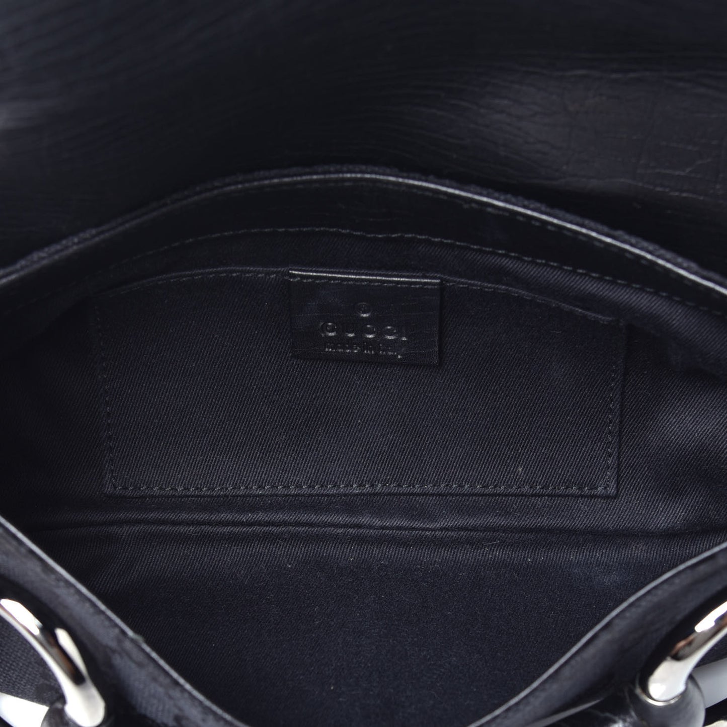 Monogram Horsebit Chain Clutch Black