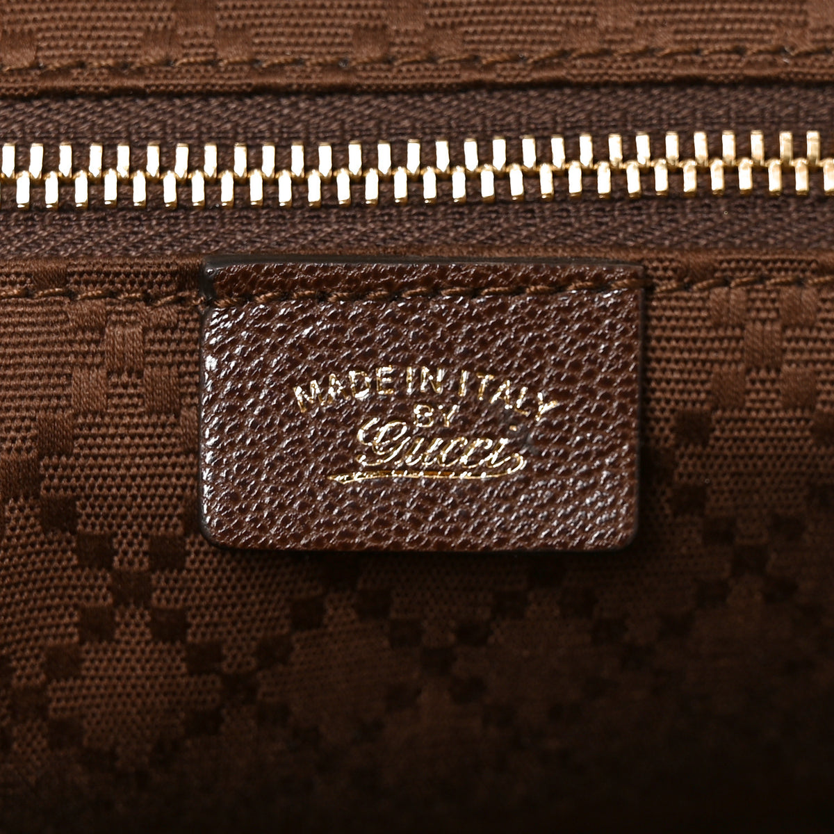 Suede Web Large Borsetto Boston Dark Brown
