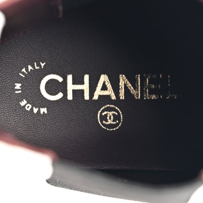 Chanel Calfskin Cap Toe CC Ankle Boots 37.5 White Black 8 of 11