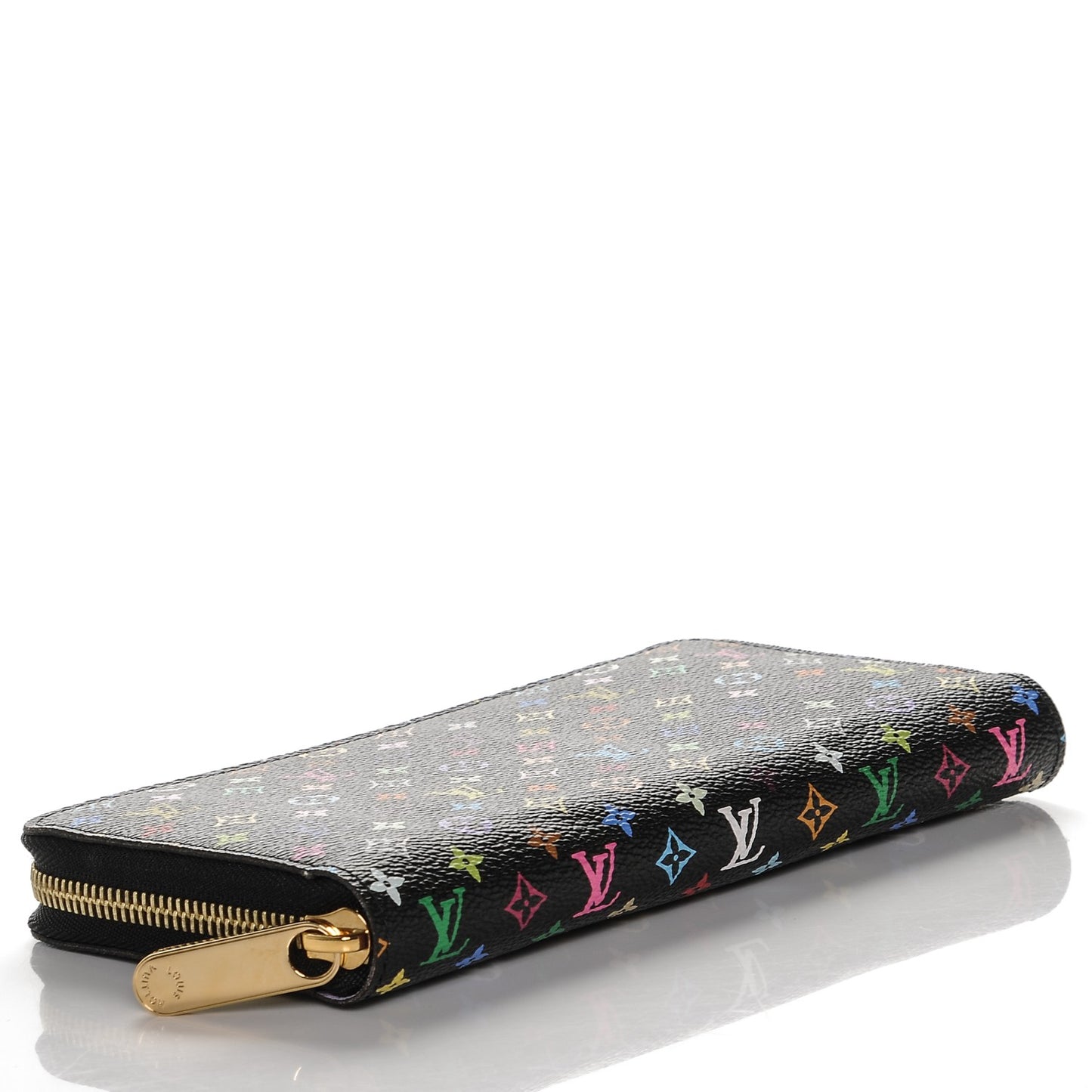 Monogram Multicolor Zippy Wallet Black Violet