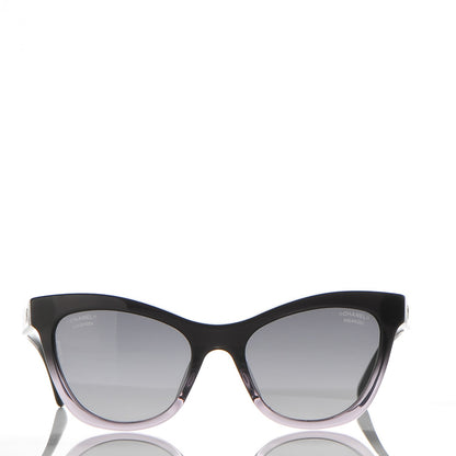 Chanel Polarized Acetate CC Cat Eye Summer Sunglasses 5350 Black 2 of 8
