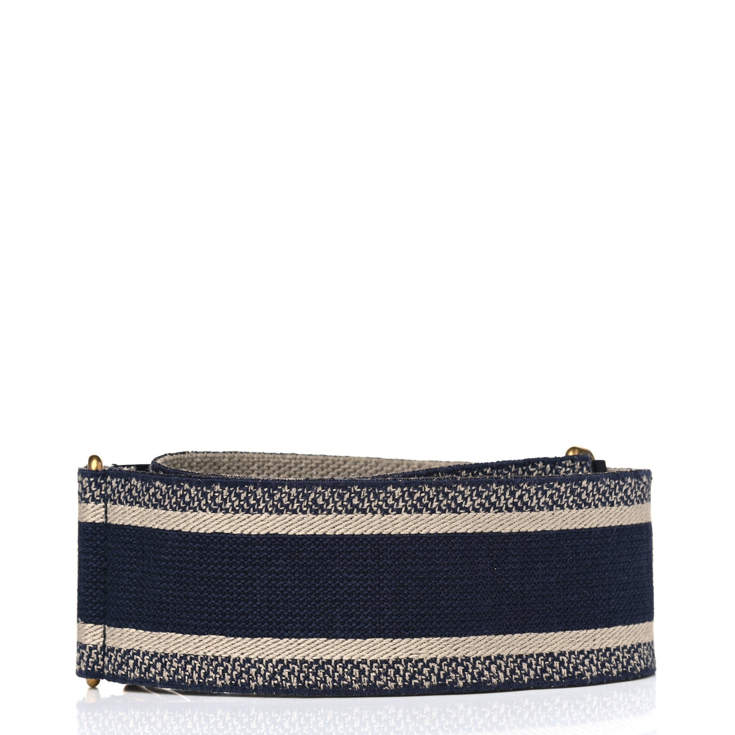 Canvas Embroidered Shoulder Strap Blue