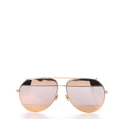 Christian Dior Split 1 Aviator Sunglasses Gold 2 of 8