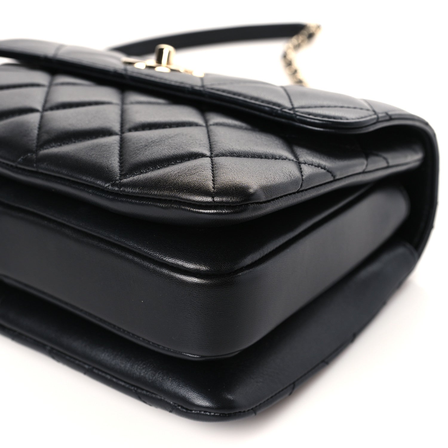 Chanel Lambskin Quilted Small Trendy CC Dual Handle Flap Bag Black 8 of 9