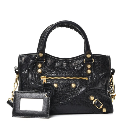 Balenciaga Agneau Giant 12 Gold Hardware Mini City Black 1 of 10