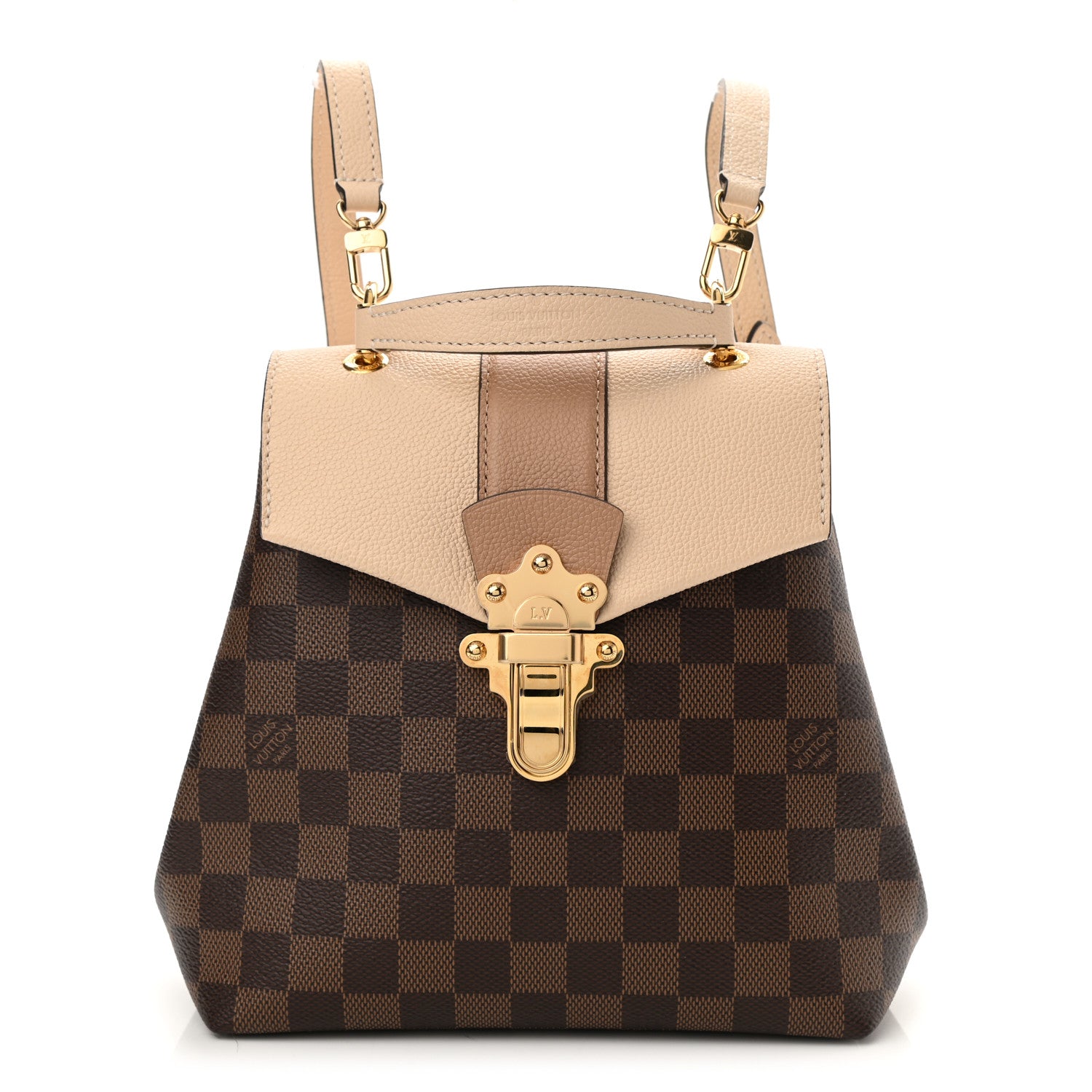 Louis Vuitton Damier Ebene Clapton Backpack Creme 1 of 8
