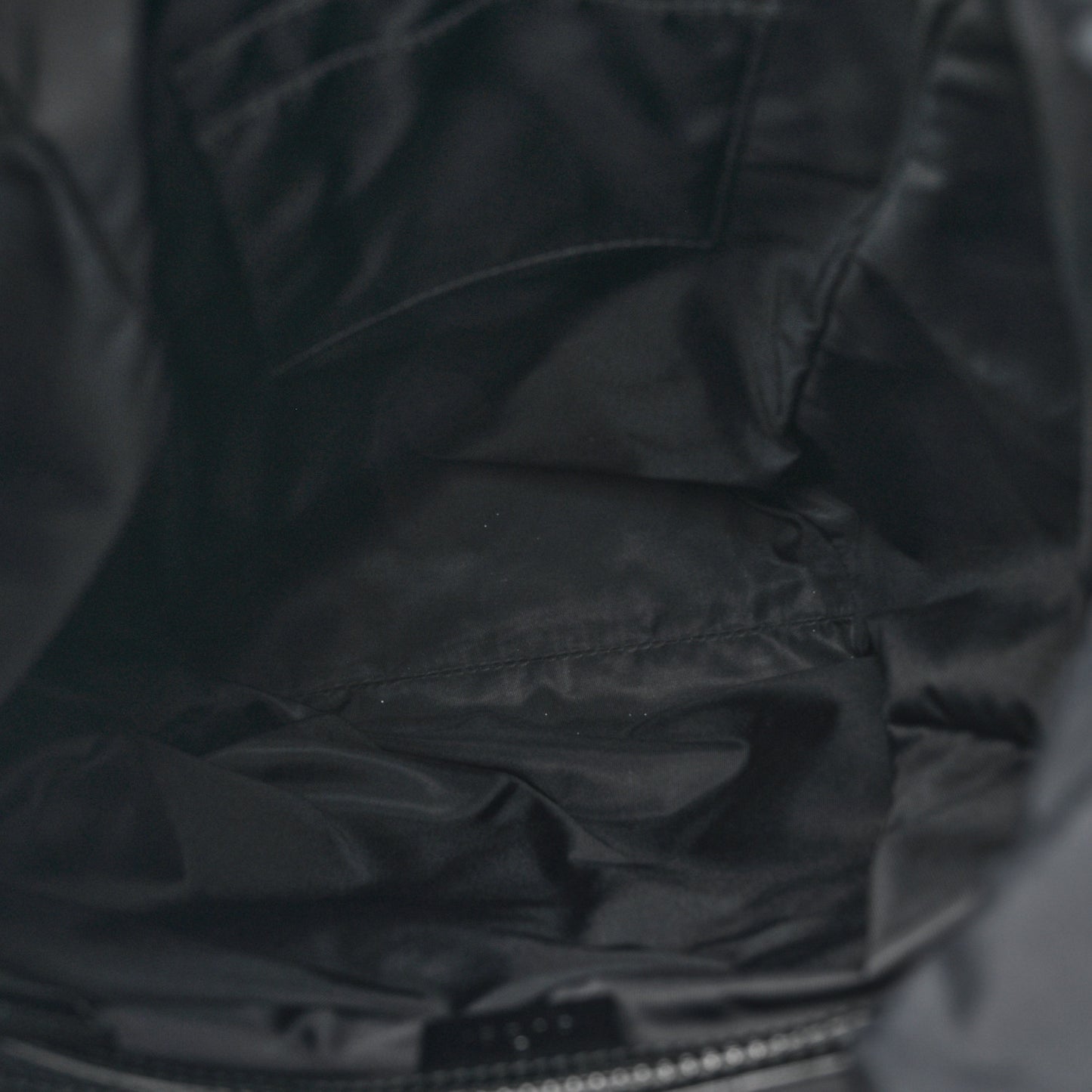 Techno Canvas Web L'Aveugle Par Amour Embroidered Double Buckle Backpack Black