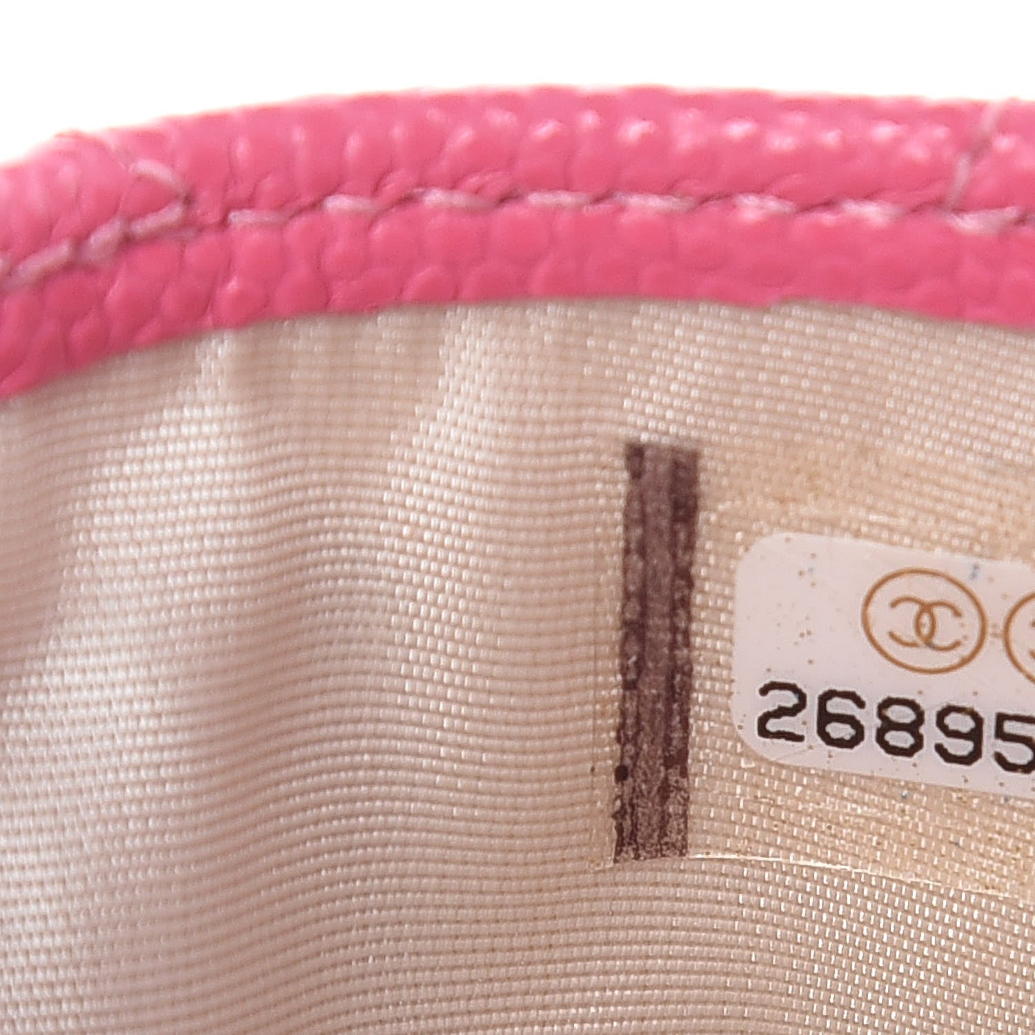 Chanel Caviar Quilted Card Holder Pink 8 of 10