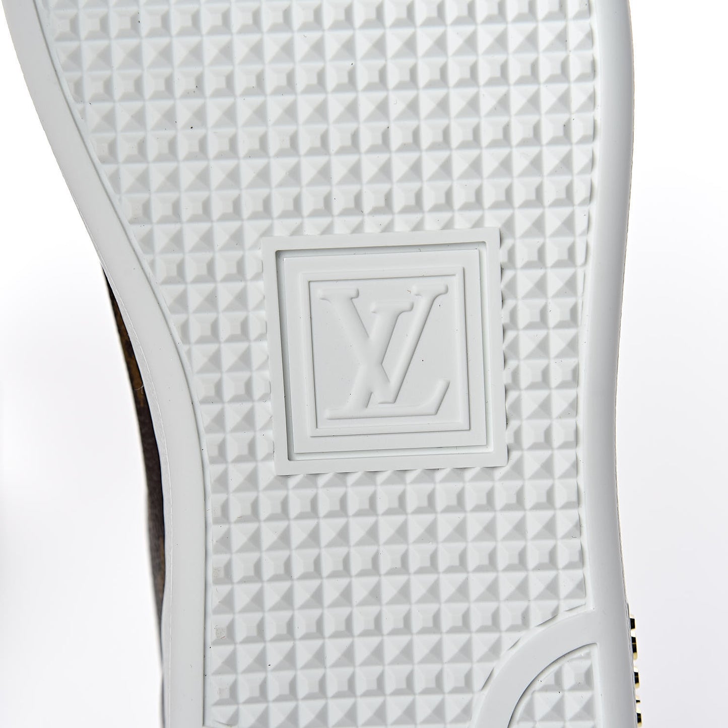 Calfskin Monogram LV Black Heart Sneakers 38 Cacao