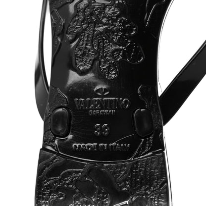 Valentino Garavani PVC Jelly Rockstud Bow Thong Sandals 39 Black 6 of 8