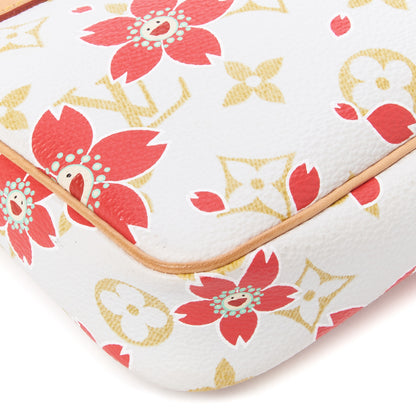Louis Vuitton Monogram Cherry Blossom Pochette Accessories Red 6 of 8