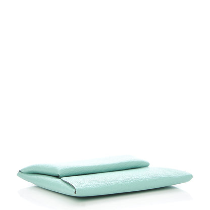 Hermes Chevre Mysore Bastia Coin Purse Aqua 4 of 8
