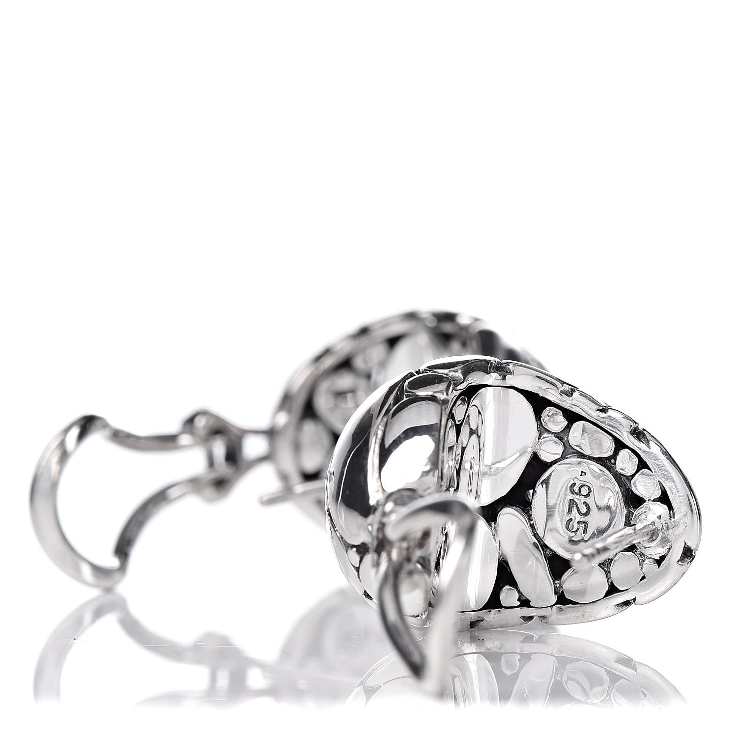 John Hardy Sterling Silver Kali Buddha Belly Earrings 4 of 4