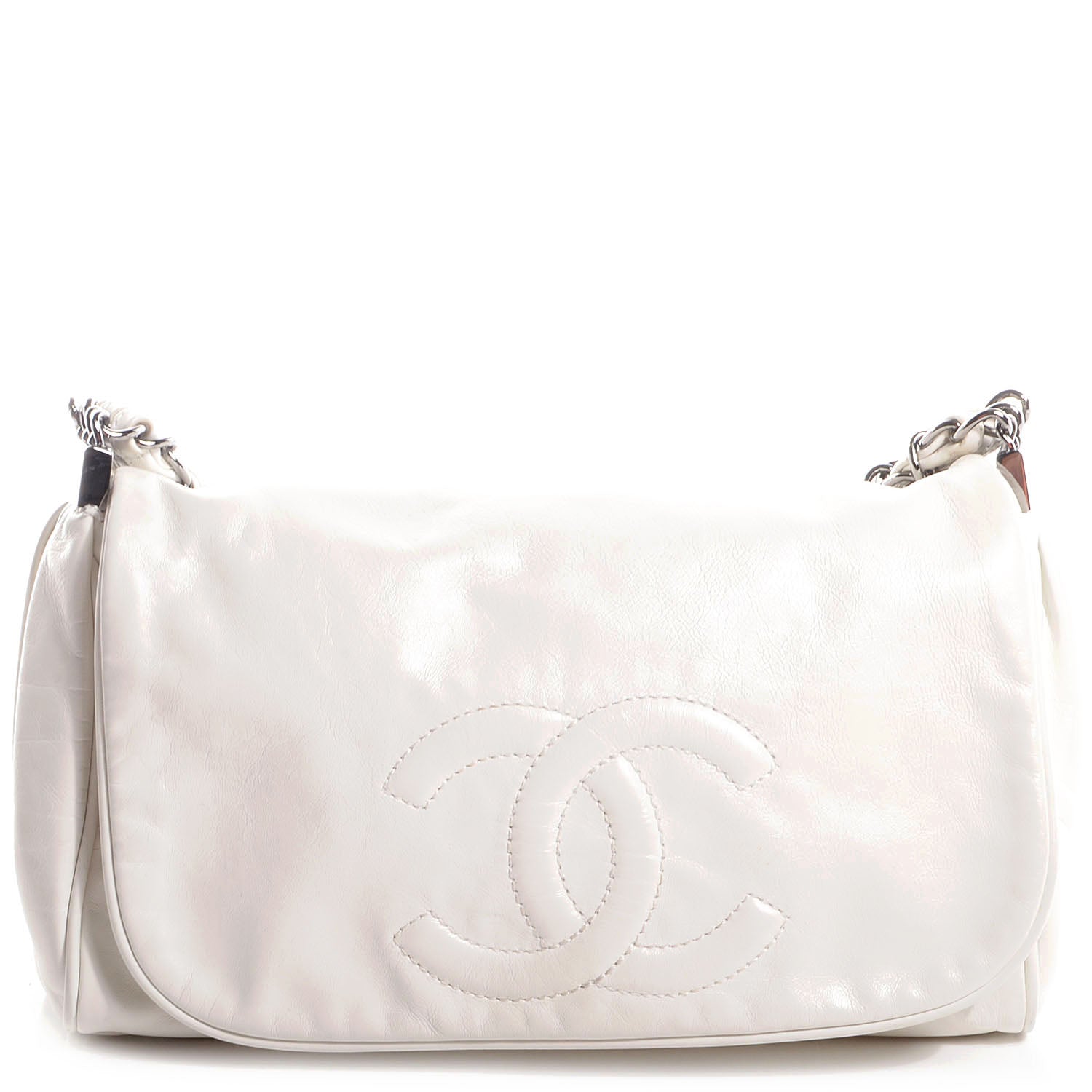 Chanel Lambskin Rock and Chain Small Flap White 1 of 6