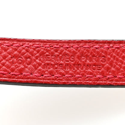 Hermes Swift Epsom 13mm Quizz H Belt 80 Black Rouge Casaque 5 of 6
