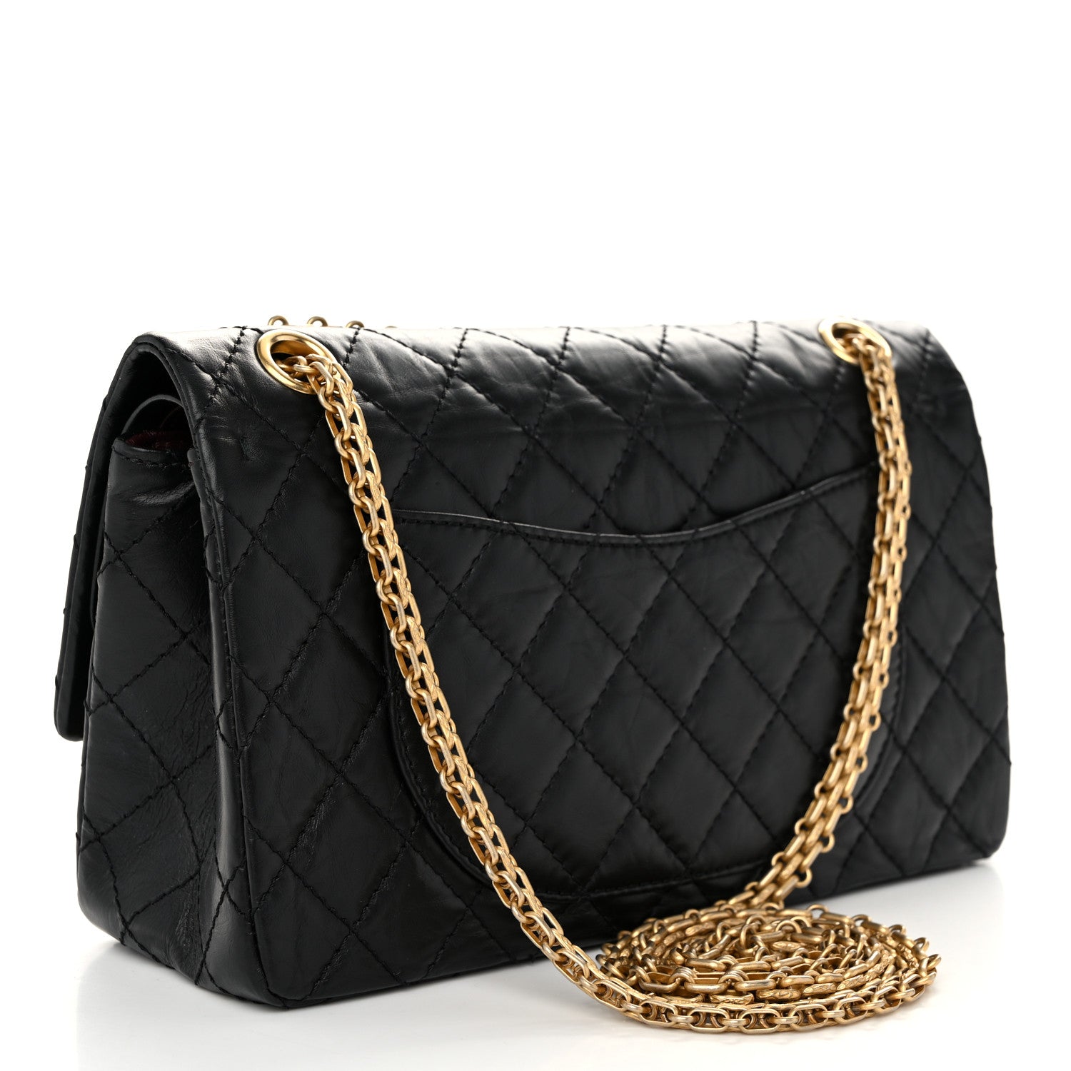 Chanel Aged Calfskin Lucky Charms 2.55 Reissue 225 Flap Black 3 of 11