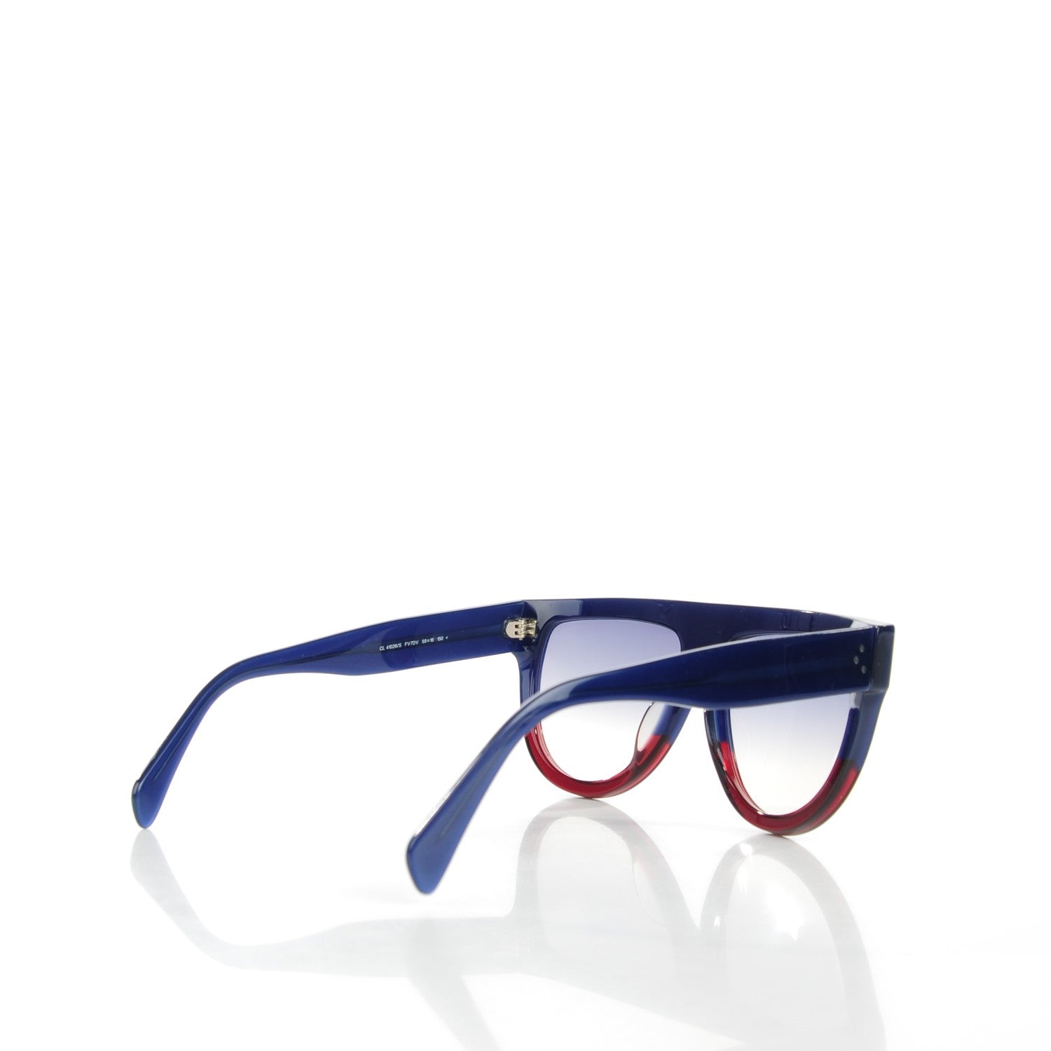 Celine Shadow Sunglasses 41026/S Blue Red 2 of 4