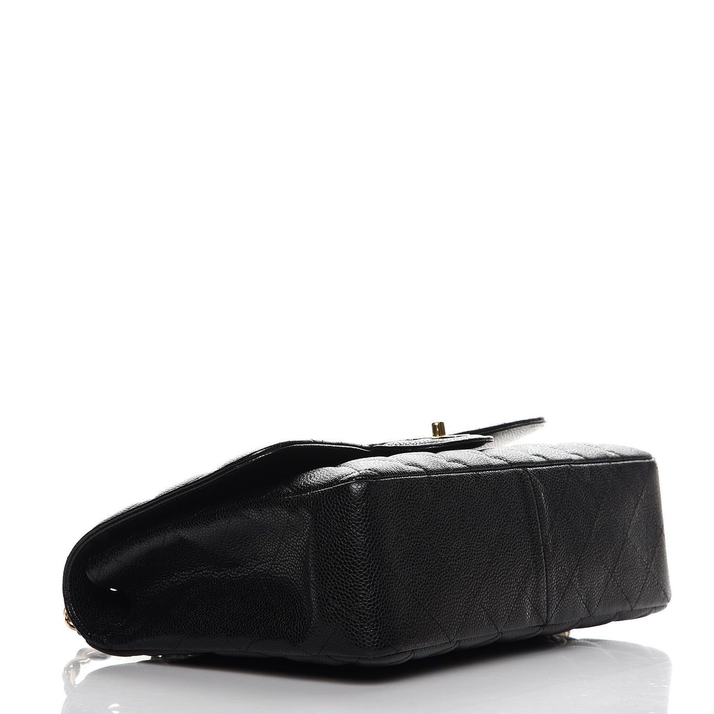 Caviar Quilted Jumbo Single Flap Black