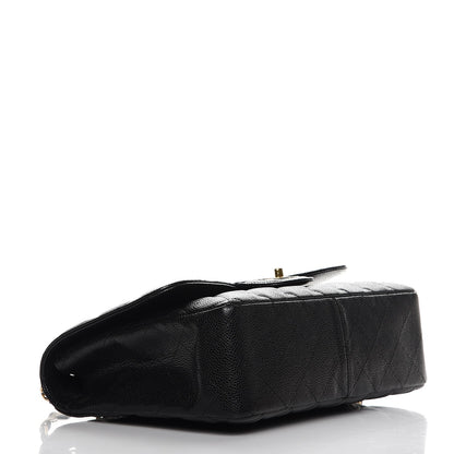 Chanel Caviar Quilted Jumbo Single Flap Black 4 of 9