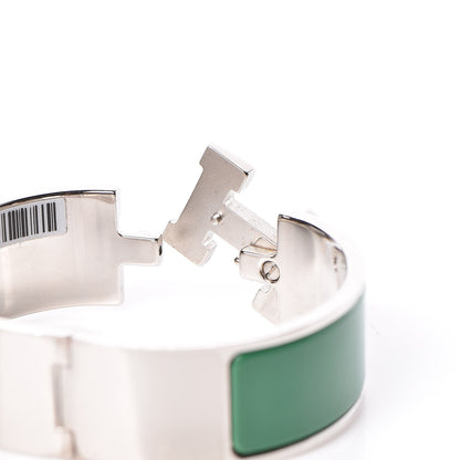 Hermes Enamel Wide Clic Clac H Bracelet PM Vert Sapin 6 of 6