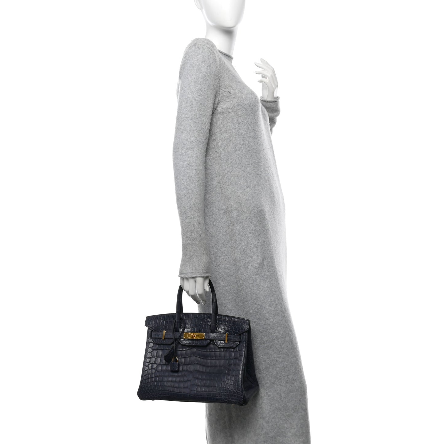 Matte Niloticus Crocodile Birkin 30 Bleu De Malte