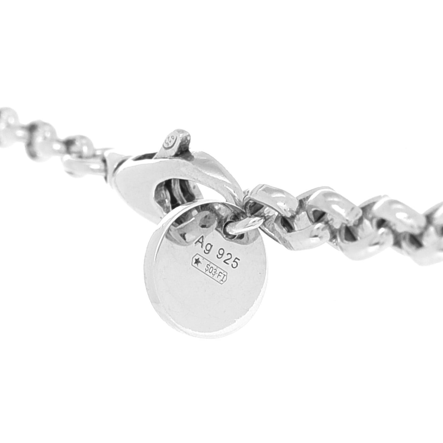 Sterling Silver Blind for Love Heart Pendant Necklace