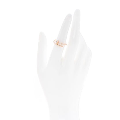 Cartier 18K Pink Gold Diamond Juste Un Clou Paved Ring 52 6 2 of 5